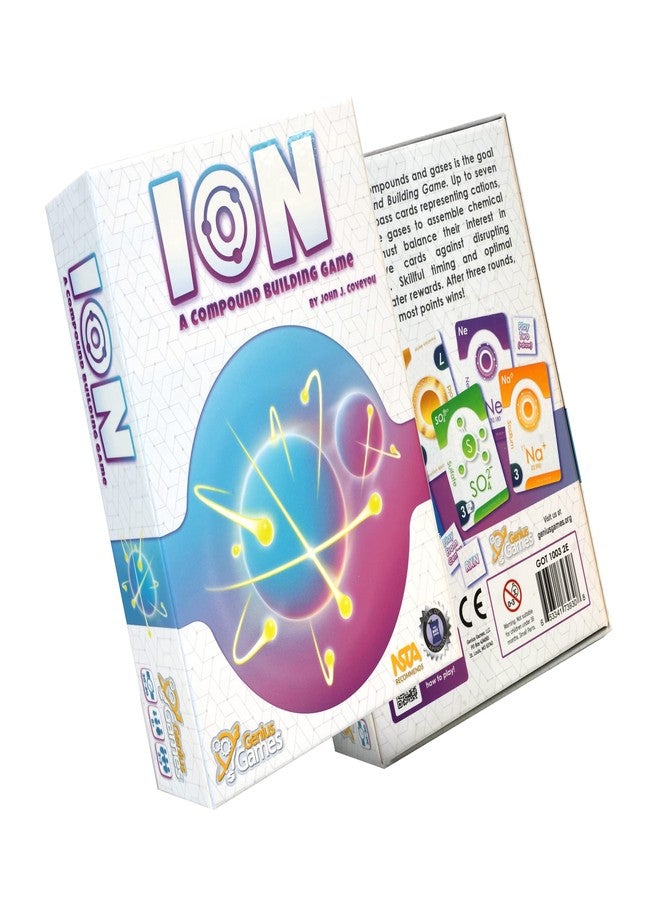 Genius Games Ion: A Compound Building Game (2nd Edition) - A Chemistry Card Drafting Game About Cations, Anion, Noble Gases - Science Accurate Board Game for High School Students, Teachers and Adults - Image 1
